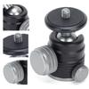 Hot Shoe Mount Adapter 360 Degree Swivel Mini Ball Head 14inch Tripod Screw Head for DSLR Camera