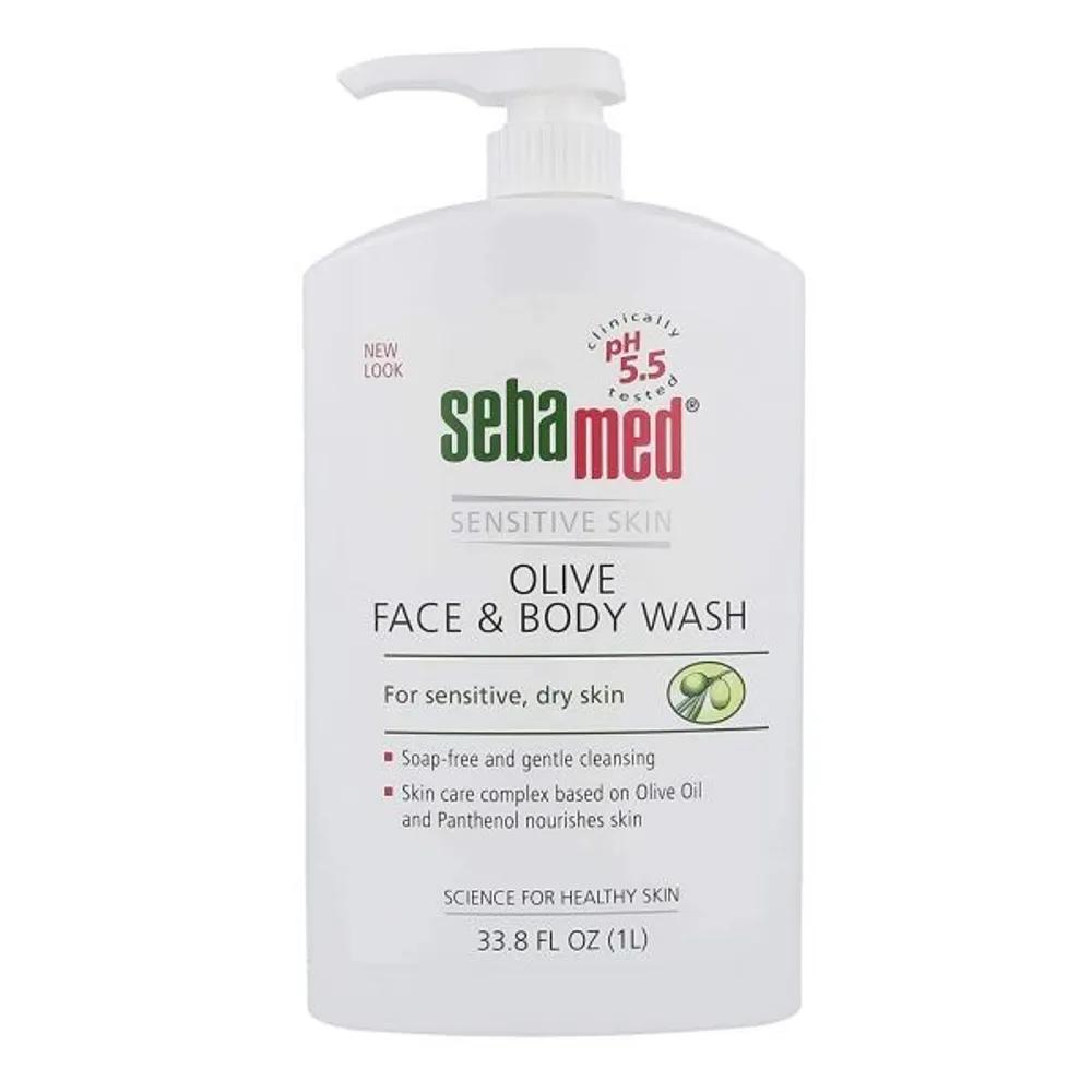Sebamed Olive Face and Body Wash Pump Type 1000ml 212127
