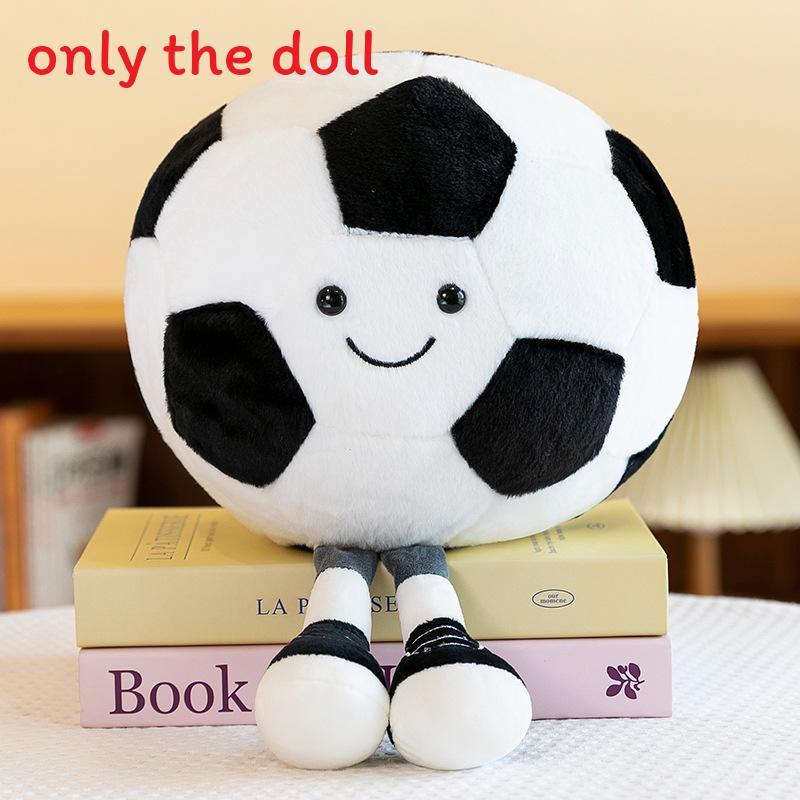 Football Basketball And Volleyball Plush Toy With Pp Cotton For Kids Home Decor And Birthday Gift