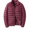 Men's 2026 Lightweight Warm White Duck Down Jacket with Stand Collar