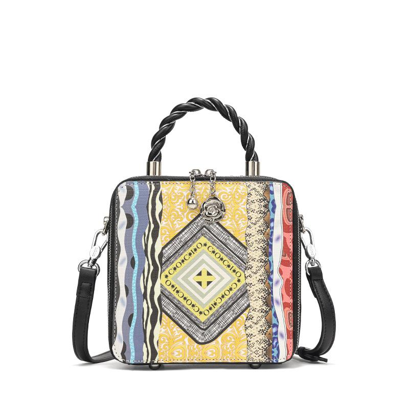 

Cross-border Bohemian style bag 2025 new model light luxury tote bag for women, large-capacity handbag, shoulder and crossbody bag чёрный