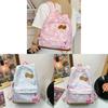 Süßer Hello Kitty Cartoon Rucksack für die Schule Mit Nylon-Aufbewahrung und Herz-Details Für Teenager und Mädchen