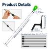 2 In 1 Gutter Cleaning Tools 2.8M Telescopic Gutter Cleaner With 7 Section Pole Reliable Gutter Cleaner Tool For Cleaning Leaves