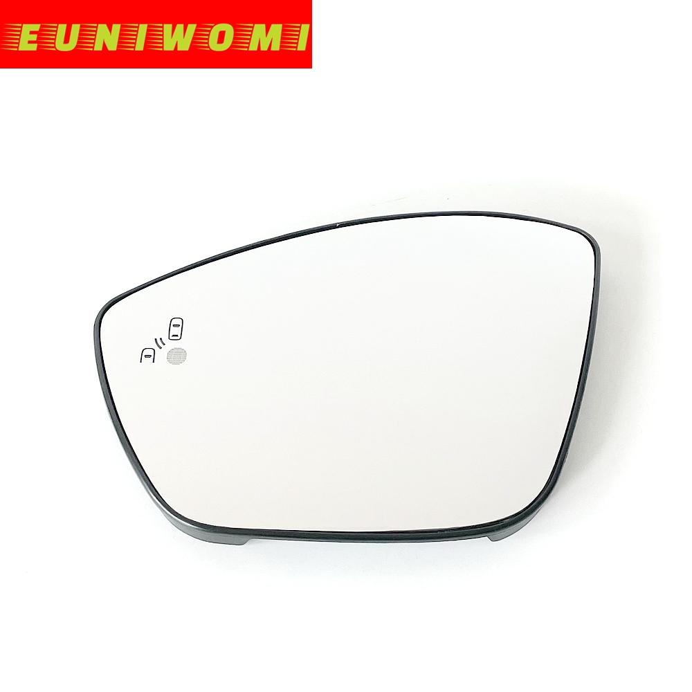 Heated Wing Car Mirror Glass with Blind Spot Warning for CITROEN C3 III (2016-) DS3(-) DS9(-)