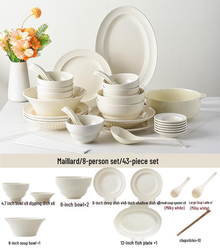 Ceramic Dinnerware Set: Bowls, Plates, and Chopsticks - 2025 Style Housewarming Gift