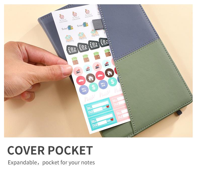 A5 Password-Protected Notebook for Website & Contact Management