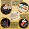 Ideamall Car Gap Storage, Seat Side Pocket, Gap Cushion, Charging Hole, Genuine Leather (Black)