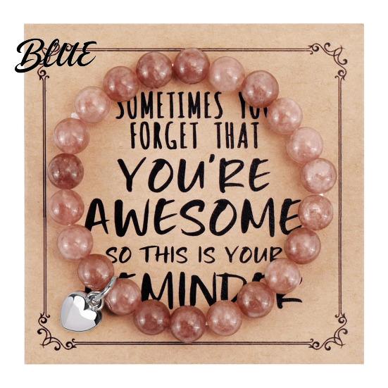 Comfortable Bracelet Women Elastic Rope Natural Stone Beads