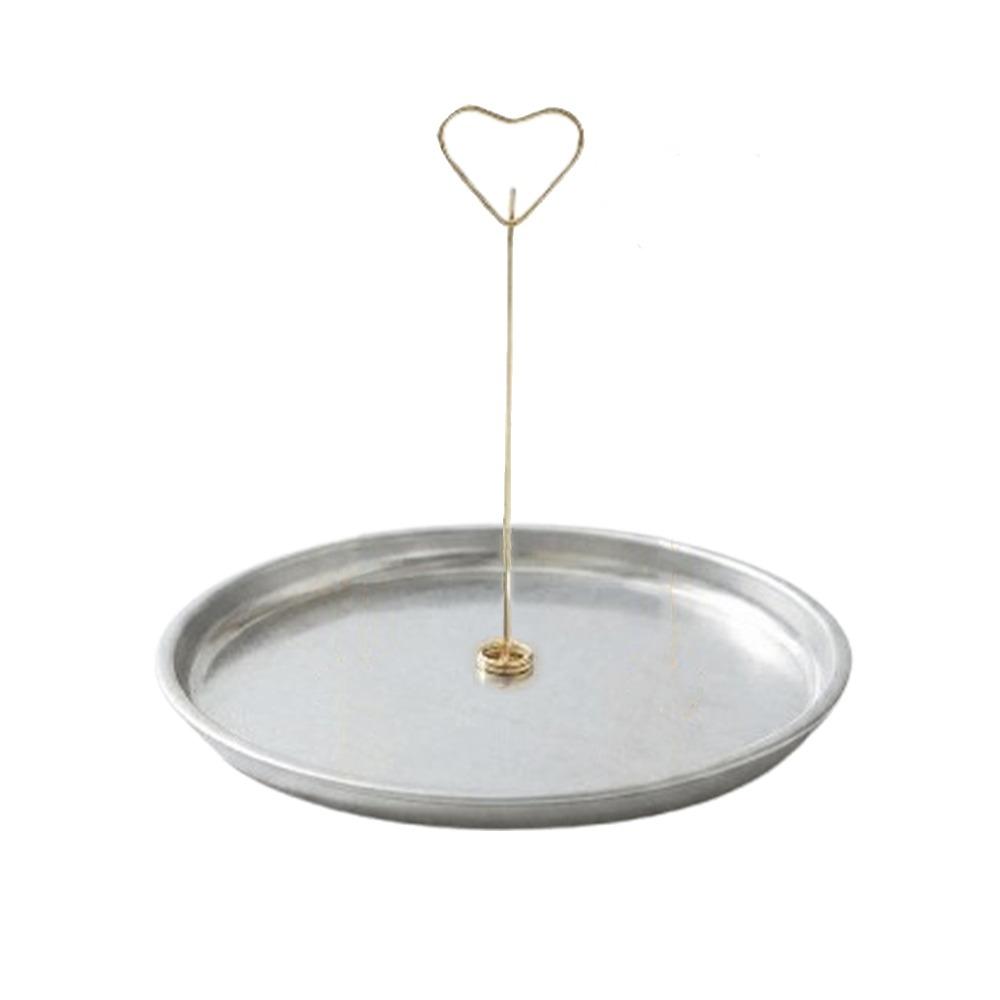 

Heart Shape Magnetic Mosquito Coil Holder Heat-Resistant Incense Clip Fits Full Half Used Coils серебряный