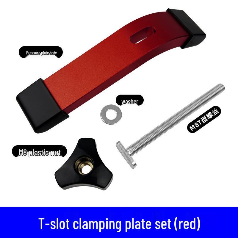 Aluminum Alloy M8 T-Slot Handle Pressure Plate Block Slider Accessories