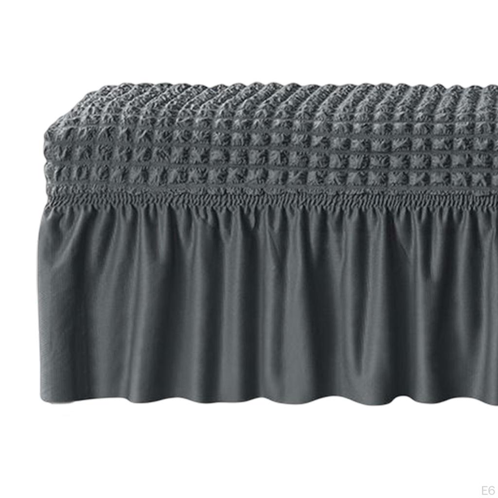 Bench Cover Seersucker Dining Protector Soft Rectangle Stool Covers Seat