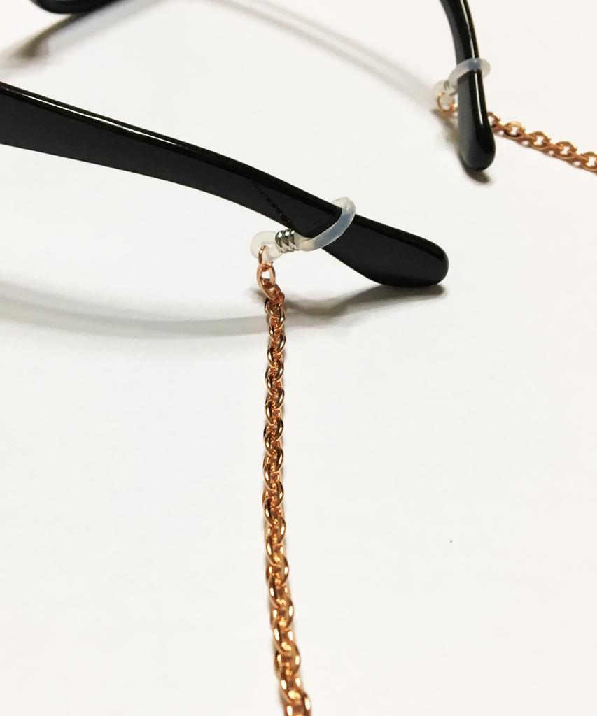 Segseuto [Surgical Steel][Eyeglass Chain] W-Type 003 E.L Rosegold