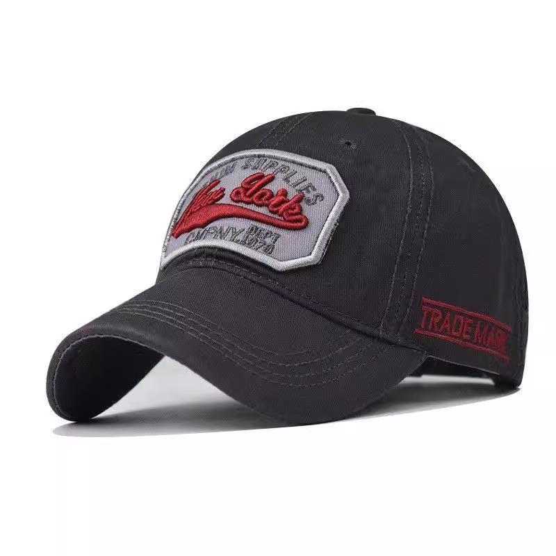 Washed Cotton Embroidered Baseball Cap Summer Casual Wash Old Baseball Cap Sun Hat