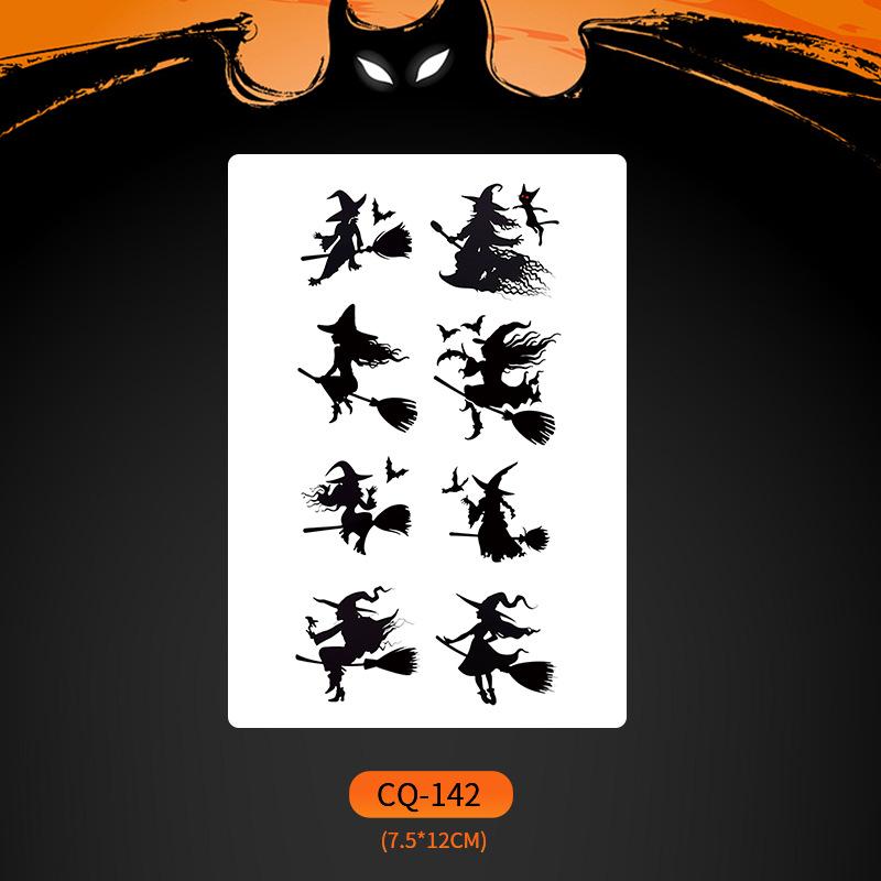 Nuevos Halloween 2024 Pegatinas de Tatuaje de Cara de Boca Grande Aterradoras - Divertido, Impermeable, Maquillaje de Fiesta Colorido