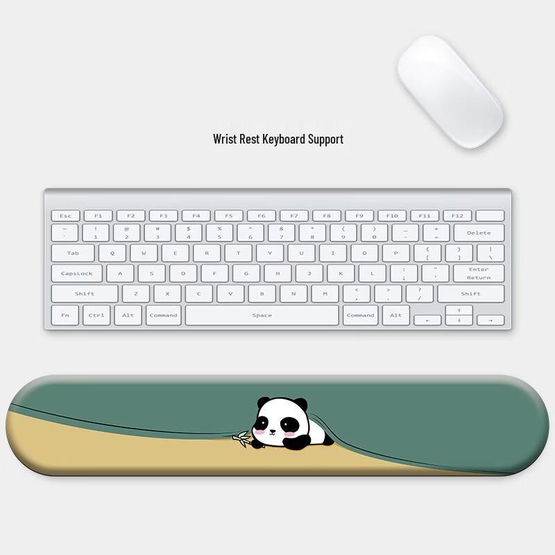 Fumede Panda Wrist Rest Mouse Pad and Keyboard Support Set