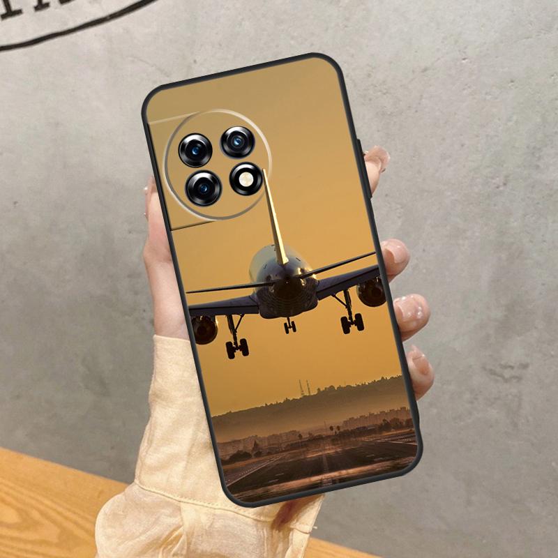 Airplane Plane Aircraft Case For OnePlus 15R 13T 13R 13 12 12R 11 10 9 Pro 10T 8T Nord 5 CE 2 3 4 Lite N20 N30 Cover