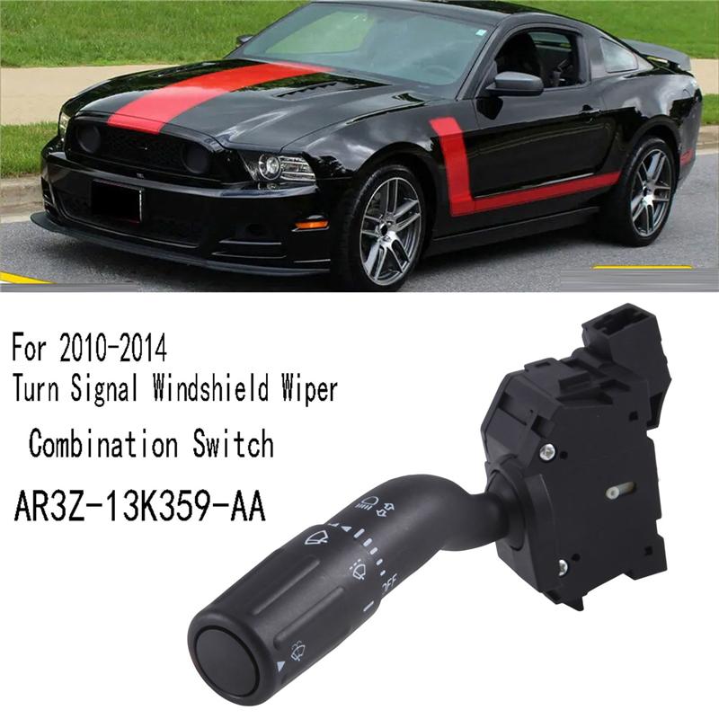 For Ford Mustang 2010-2014 Turn Signal Windshield Wiper Combination Switch AR3Z-13K359-AA Accessories чёрный