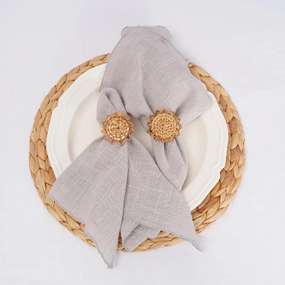 50PCS Cotton Sewing Cloth Napkins,50x50cm Durable Sage green Table Napkin, for Wedding Kitchen Party Birthday Decoration