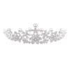 BQuel Hochzeit Braut Haaraccessoires Haarschmuck Tiara Halskette Ohrringe Set Hochzeit Blumenkrone Krone Kunst Hochzeitsgeschenk Präsent Farbwechsel