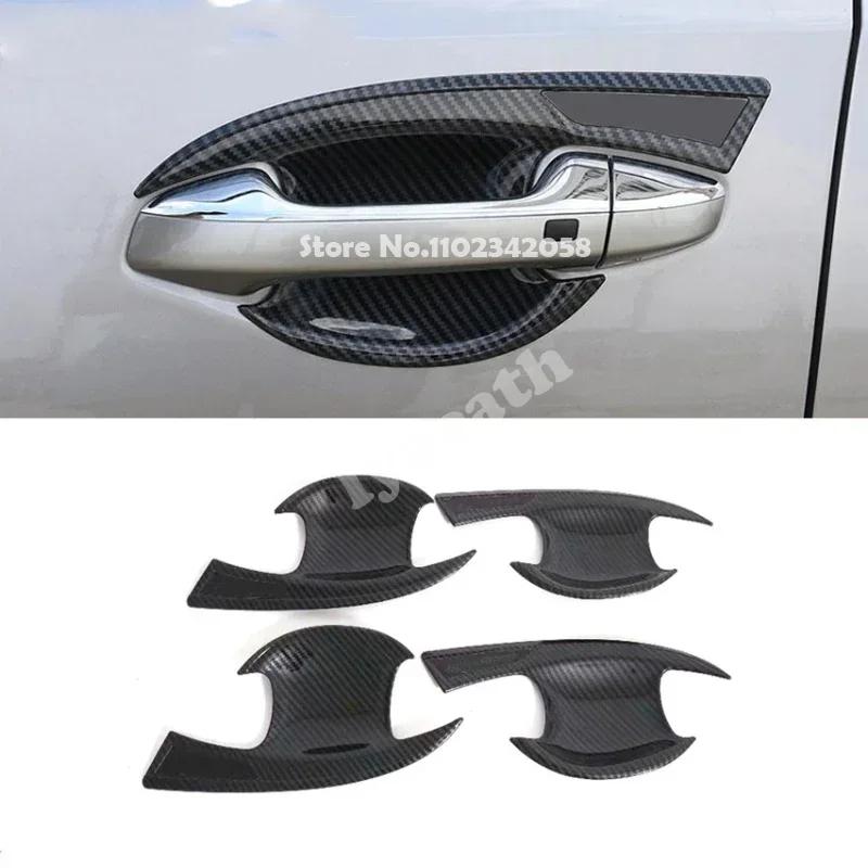 For Kia Cerato Forte K3 - Carbonfiber Car Side Door Rearview Mirror Protect Frame front rear Fog Light Lamp Cover Trim