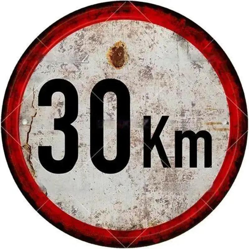 Holzschild „STOP“ mit Warnung, rund, für Garage, Vintage, Holzschild, Blechschild, Wanddekoration für Zuhause, Bar, Kneipe, Ladenschild, Männerhöhle, Yad, Outdoor, für Tür