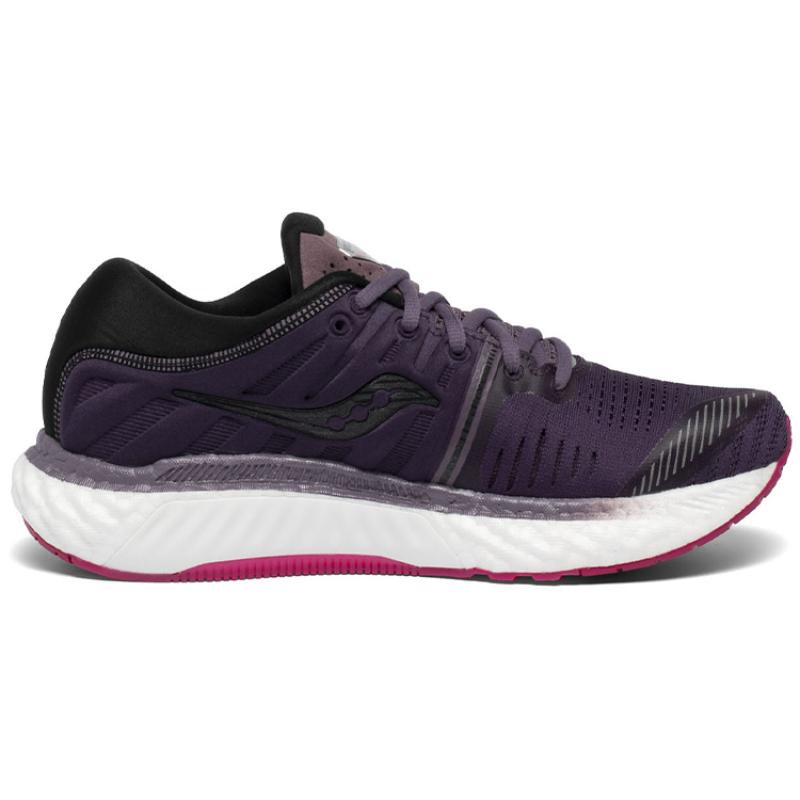 Saucony Hurricane Cushioning Lightweight Slip-Resistant Support Low-Top Running Shoes Women's Purple Black Saucony S10544-20