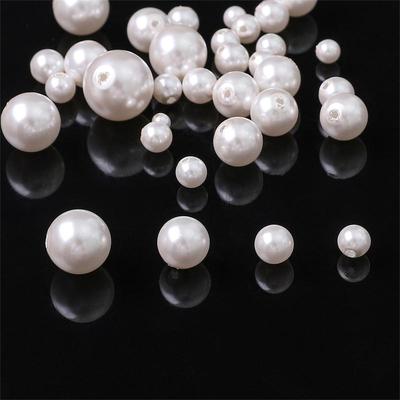Crystal Glass Beads Pearl Round Loose Spacer Beads for Jewelry Making
