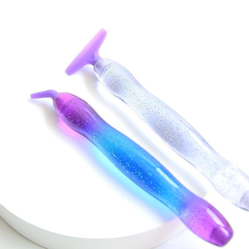 Outil de peinture diamant 5D, stylo à pointe en résine, nouveau stylo de peinture diamant avec conception de fil, Kits de têtes de stylo multi-placeurs
