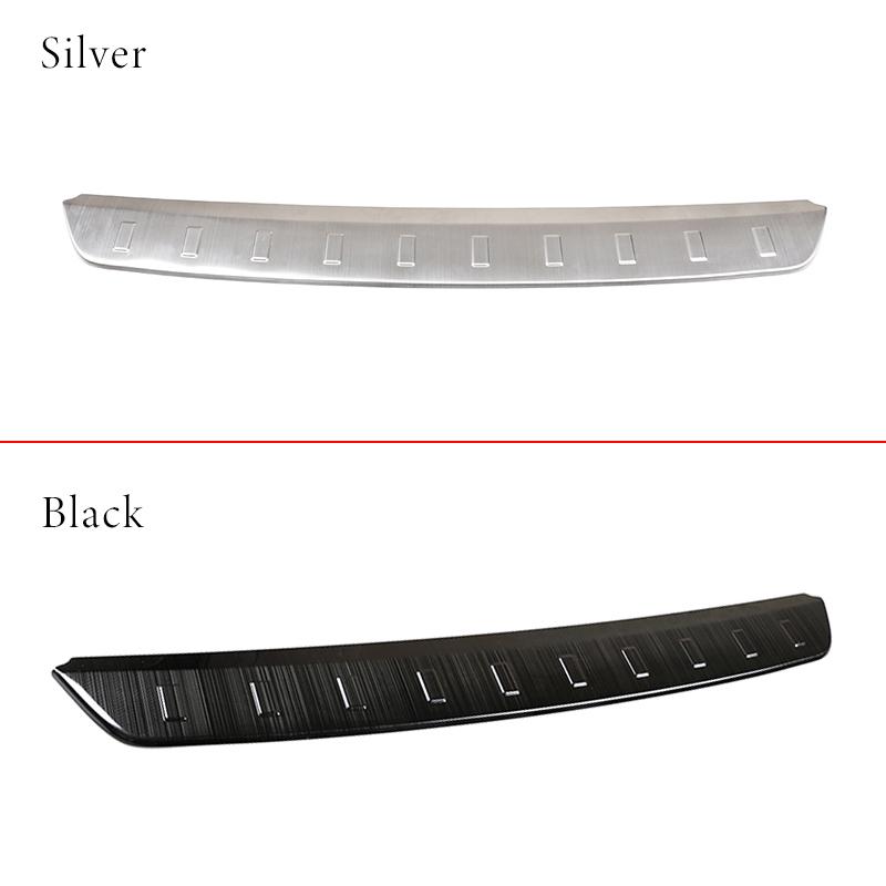 Stainless Steel For Land Rover Defender 110 -2024 External Rear Bumper Guard Plate Protect Cover Accessories Black and Silve