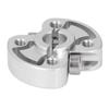 Clamping Collar Aluminum Alloy Round Universal Hole High Speed Shaft Clamp 8mm Center Holes