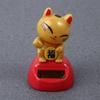 Figurine Statue Lucky Cat Model Toys Shaking Head Swing Doll Dancing Lucky Cat Figure Solar Toys