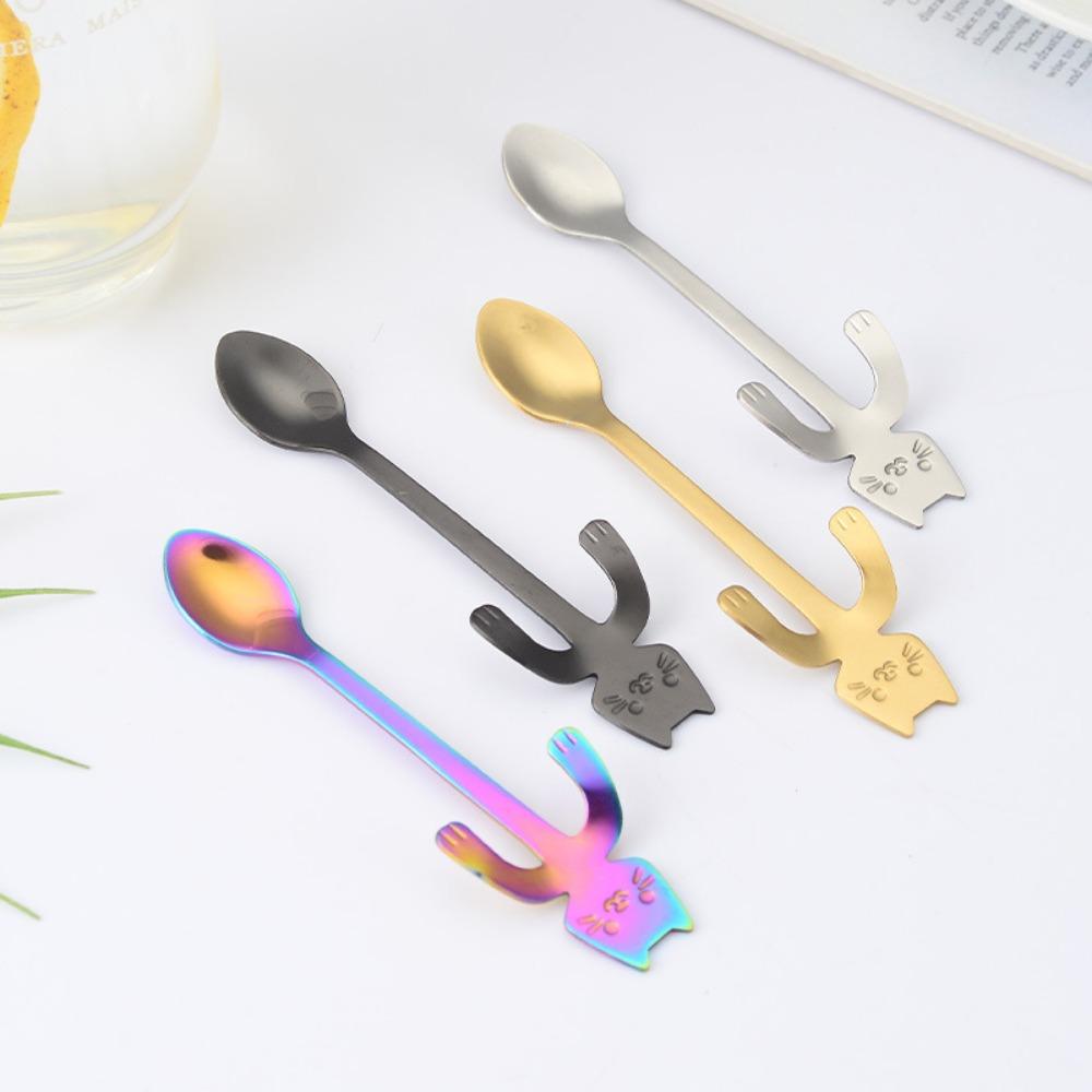 

Gadget Coffee Drinking Flatware Long Handle Stirring Spoons Teaspoon Coffee Spoon Dessert Spoon