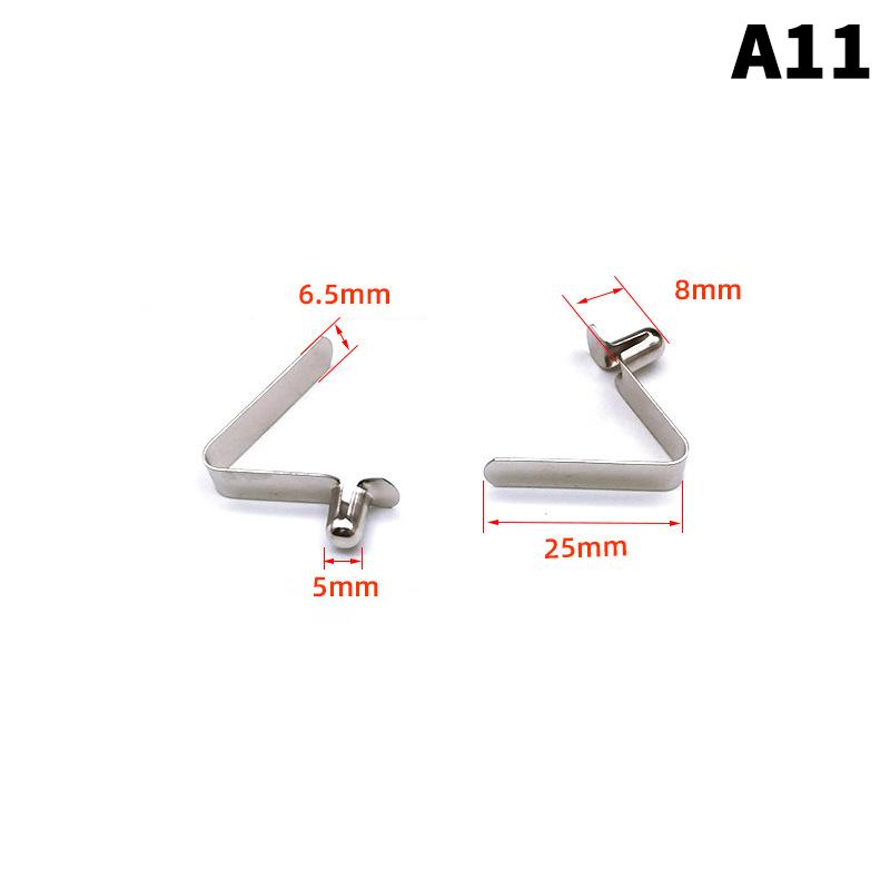 10 Bucăți Blocare V Snapshot Placă Paletă Caiac Stâlp Cort Buton Simplu/Dublu Clips cu Arc de Poziționare Flocat 3-5Mm