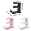 Drilling Free Headset Holder 360° Rotating Adjustable Earphone Hook Space Saving Non Slip Desk Hanger Hook