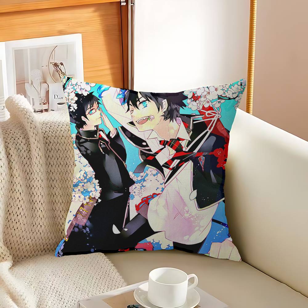 Blue Exorcist Cushion Cover Pillowcase Upholstery Sofa Throw Pillow Home Decor Pillowcas