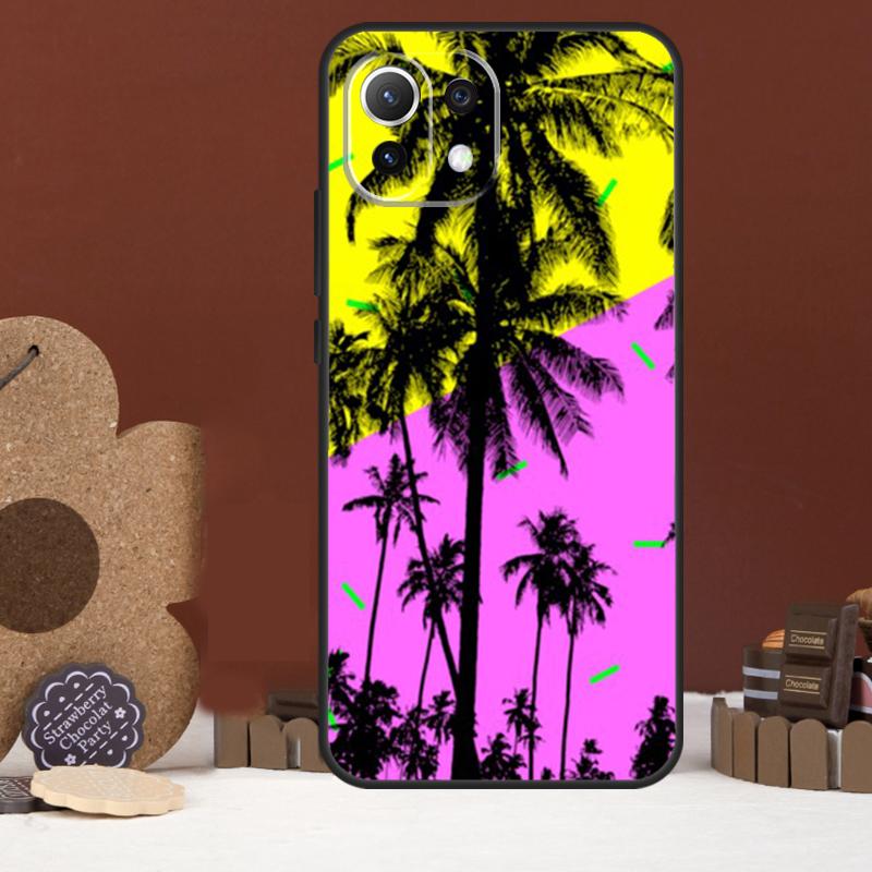 Stars Space Palm Trees Case For Xiaomi 17 Pro Max 14 15 Ultra 15T 13T 14T POCO F8 Ultra F7 F5 F6 X5 X6 X7 Pro Cover