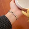 Banyan Tree S925 Silver Beaded Dopamine Bracelet - Korean Niche Design for Women.