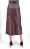 Real Soft Lambskin Leather Stylish BROWN New Women's Skirt Handmade Party Formal