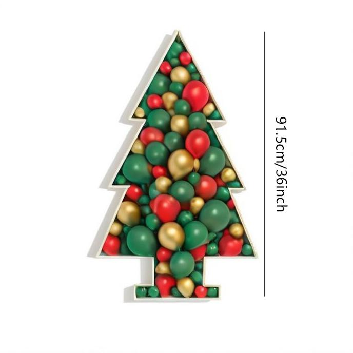 1Pc 91.5cm Christmas Tree Frame KT Board Without Balloon Merry Christmas Decorations For Home 2024 New Year Gifts Xmas Tree