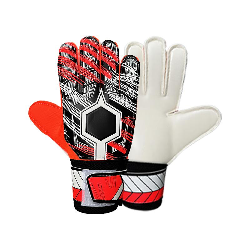 Children Adult Football Goalkeeper Gloves Breathable Wear-resistant Non-slip Latex Football Training Head Goalkeeper Hand Guard Tool No. 6