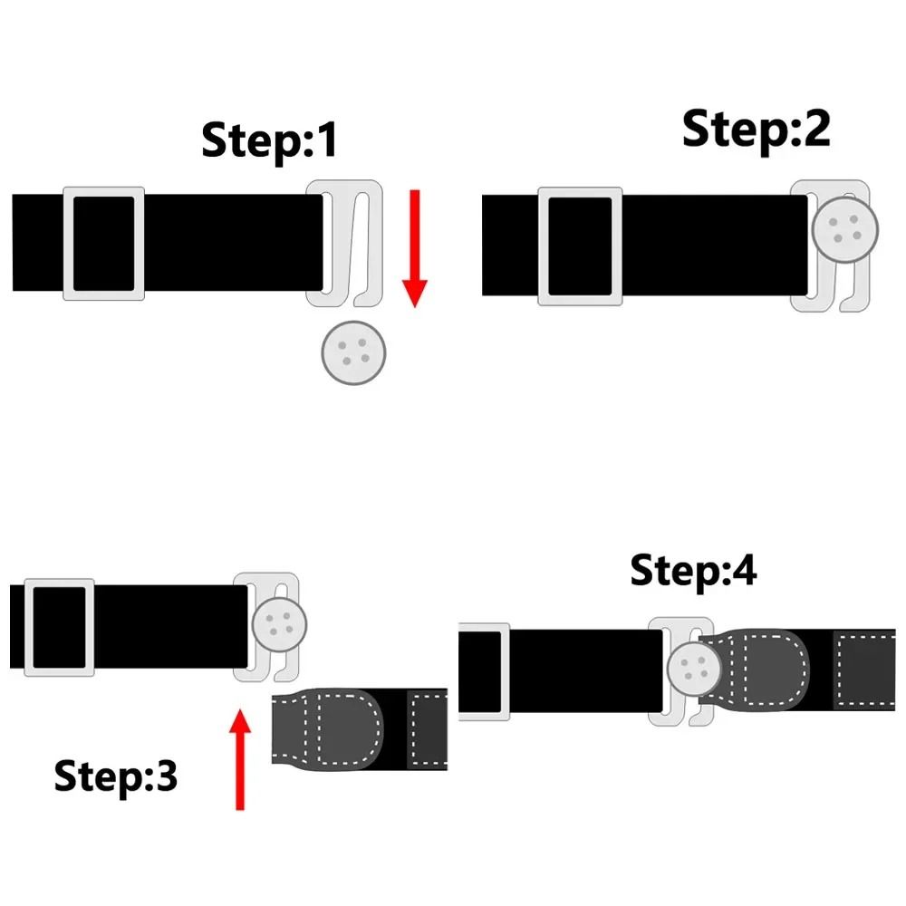 Men Women Shirt Stay Best Belt Wrinkle-Proof Locking Belt Holder New Shirt Holder Straps