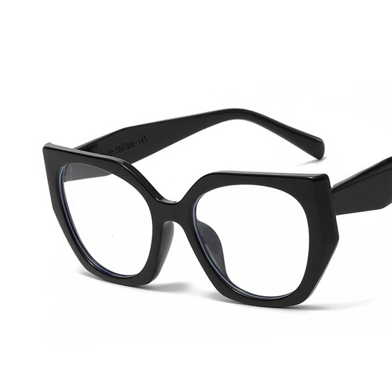 Trendy Women'S Black Frame Cat Eye Eyeglasses With Square Frame And Prescription Option  -0.5 -1.0 -2.0 -3.0 -4.0 To -6.0