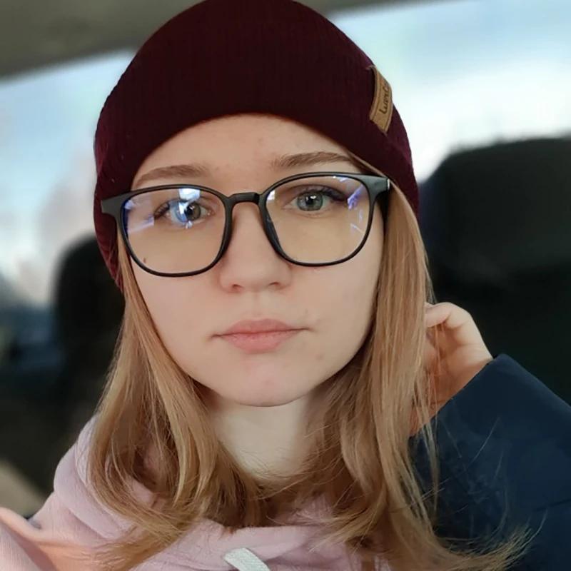Transparent Square Computer Glasses Frame Anti Blue Light Blocking Eyewear for Women Men Optical Spectacle Eyeglass
