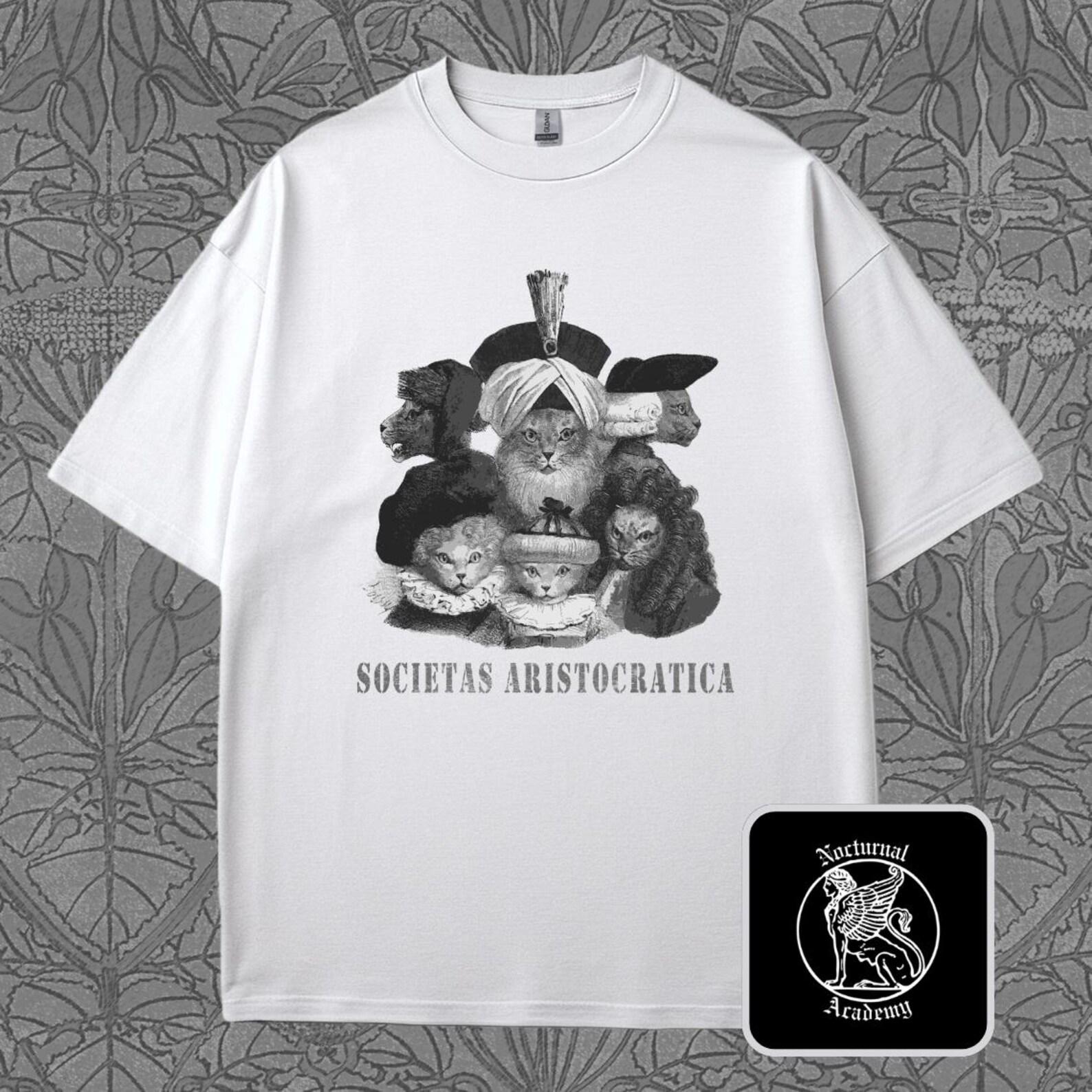 Renaissance Cat Portrait T-Shirt: Antiestablishment Unisex Heavy Cotton Tee 2XL