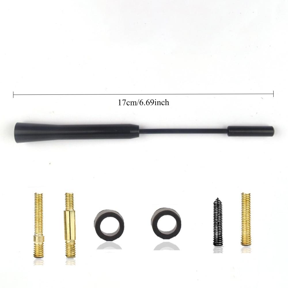 Antenna Radio Corta Universale per Auto 3cm/5cm/12cm Antenna per Tetto Auto in Fibra di Carbonio Antenna Radio Aerea Ricevitore FM/AM Antenne Metalliche