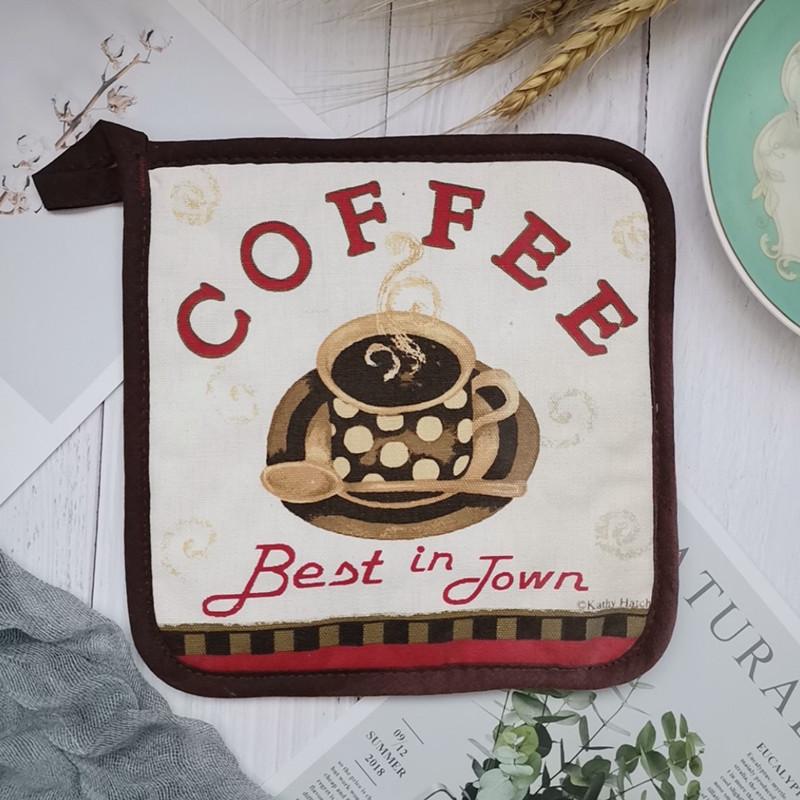 

1Pc 20x20cm Rectangle Square Vintage Printed Thicken Cotton Heat Resistant Mat Potholder Pad Table Placemat 20x20cm