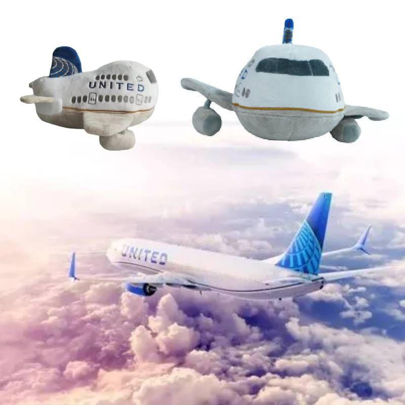 China United Airlines Co Plush Airliner Doll Advertisement Mascot Holiday Gift