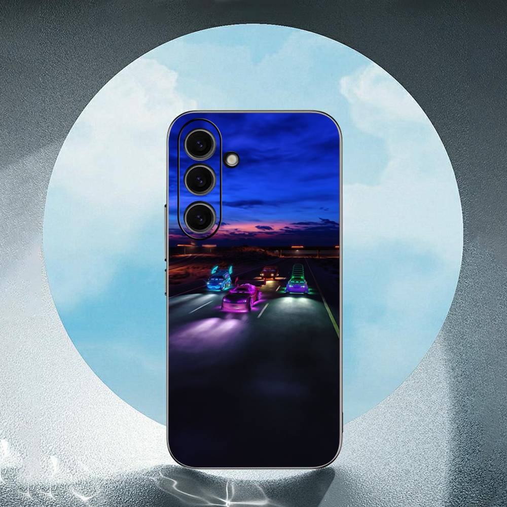 

Neon Light For Samsung Galaxy S25 S24 S23 Ultra S22 S21 Plus S20 Black Soft Silicone Protective Case SamsungS22 ULTRA 5G