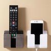 4Pcs Plastic Remote Control Storage Rack Punch Free Phone Plug Charging Holder  Office
