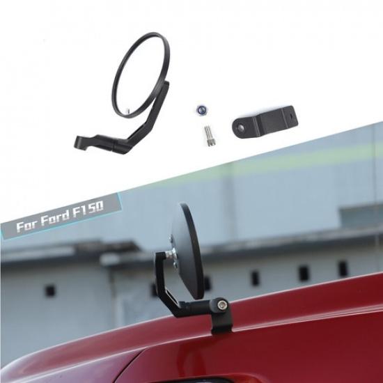 Black Engine Hood Sand Board Rearview Mirror Trim For Ford F150 2015+Accessories